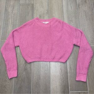 Elodie Fuchsia Knit Crew Neck Sweater